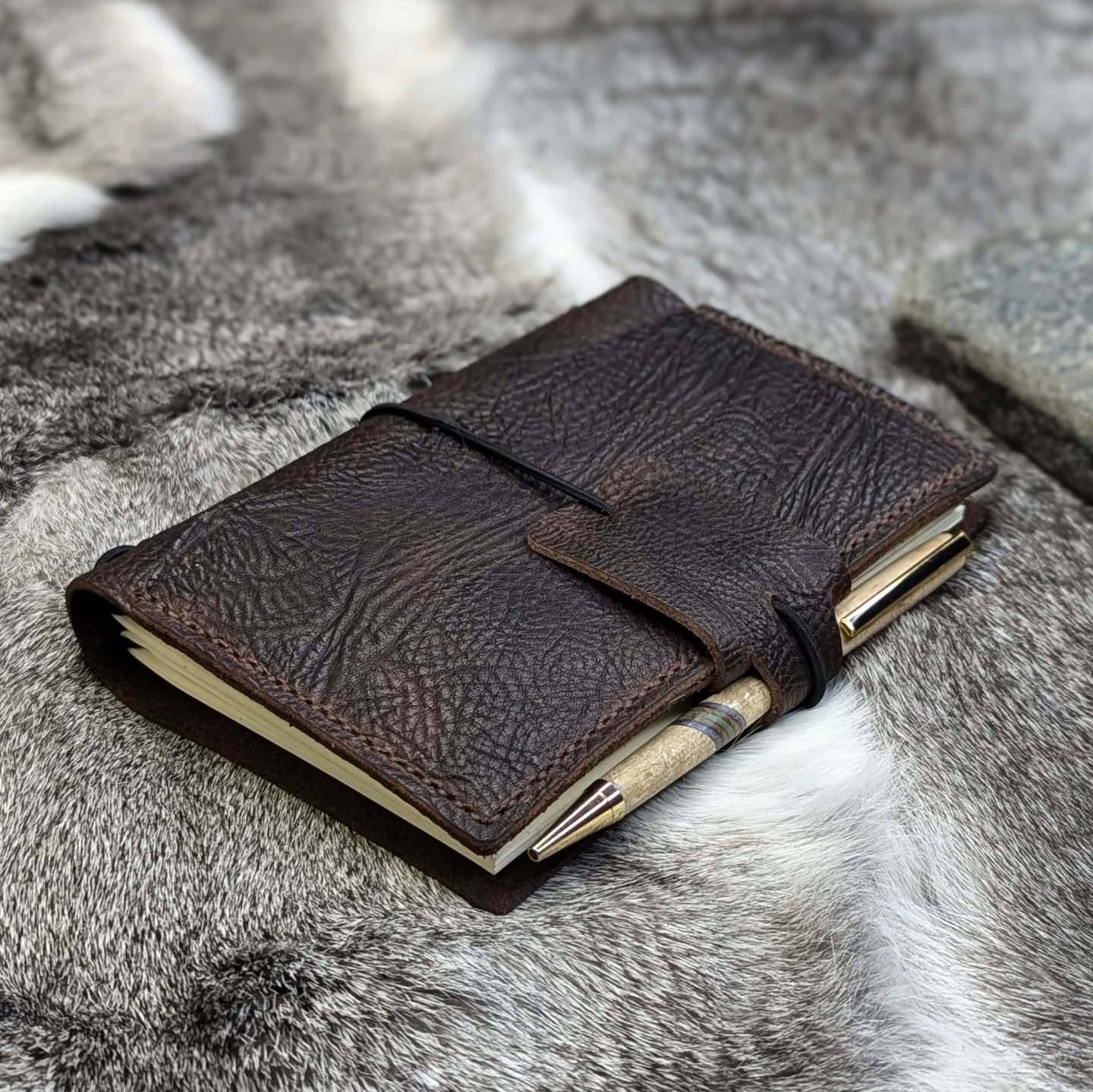 A6 Traveller's Refillable Notebook | Durham Bull Grain 'Live Edge' #1