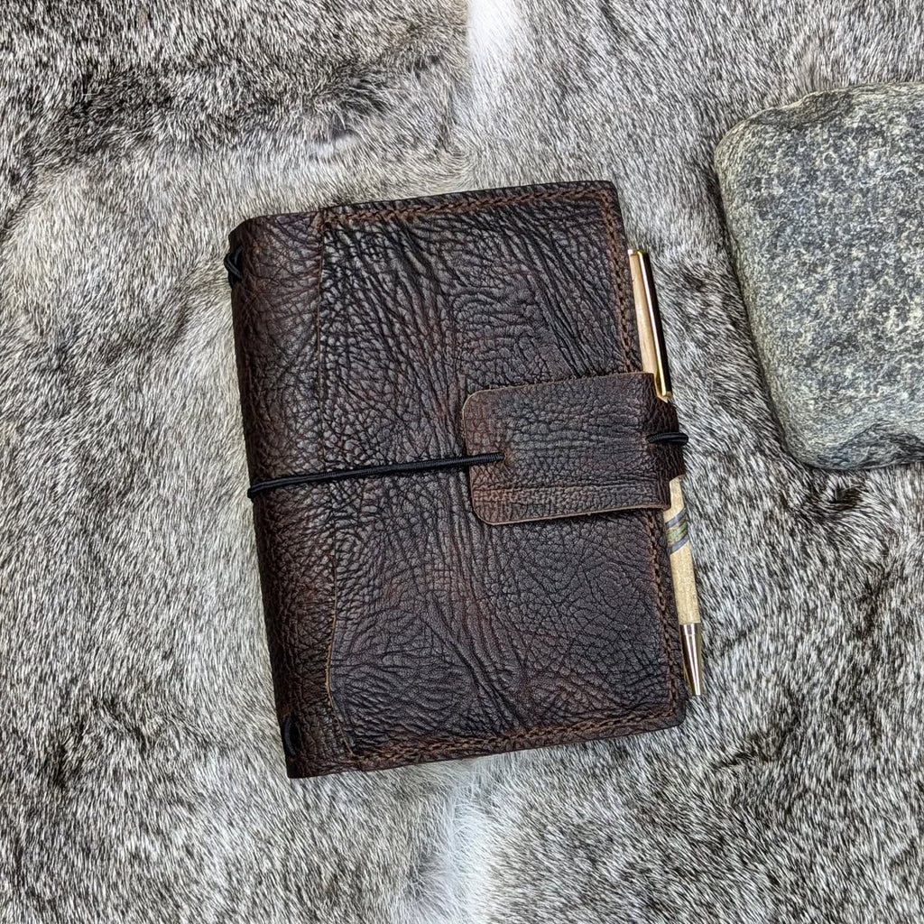 A6 Traveller's Refillable Notebook | Durham Bull Grain 'Live Edge' #1