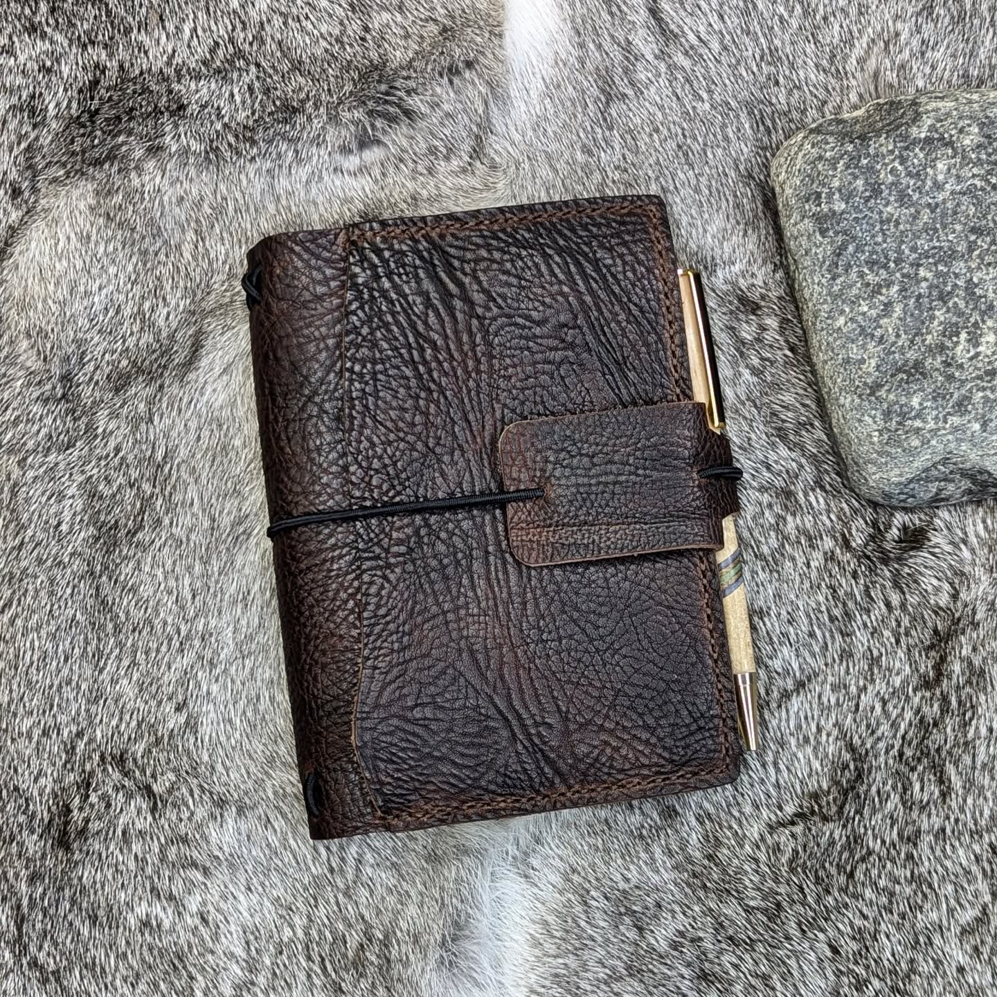 A6 Traveller's Refillable Notebook | Durham Bull Grain 'Live Edge' #1