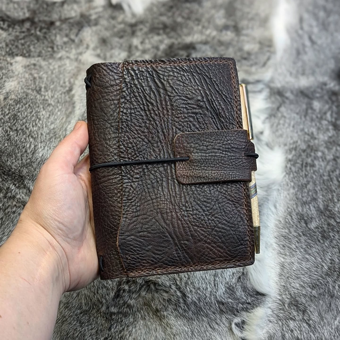 A6 Traveller's Refillable Notebook | Durham Bull Grain 'Live Edge' #1