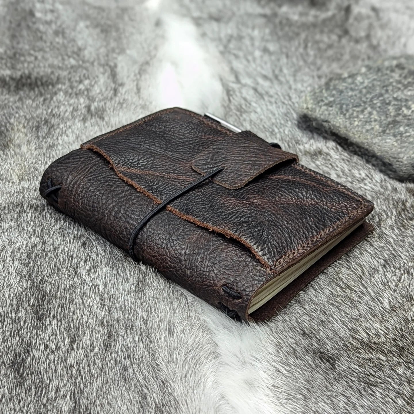 A6 Traveller's Refillable Notebook | Bull Grain 'Live Edge' #3