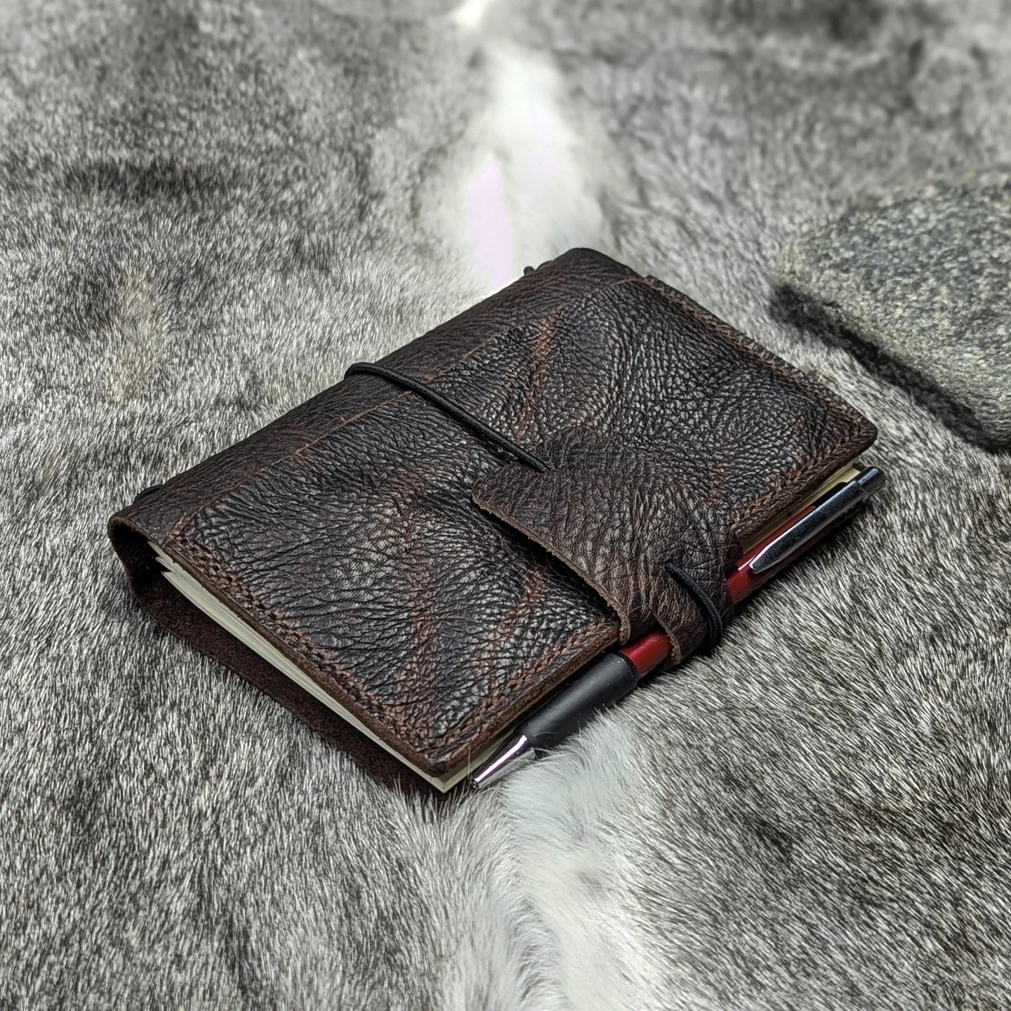 A6 Traveller's Refillable Notebook | Bull Grain 'Live Edge' #3