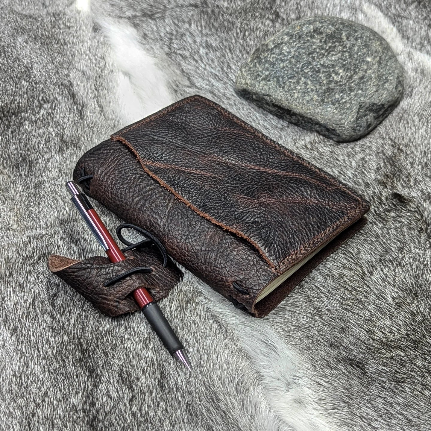 A6 Traveller's Refillable Notebook | Bull Grain 'Live Edge' #3