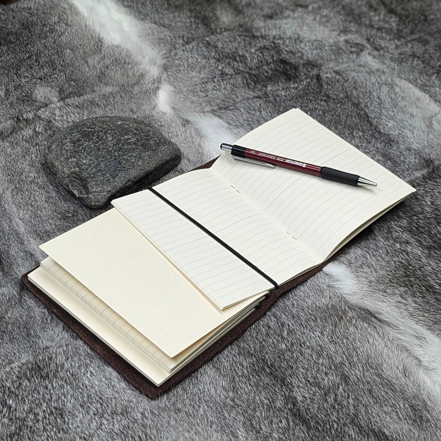 A6 Traveller's Refillable Notebook | Bull Grain 'Live Edge' #3