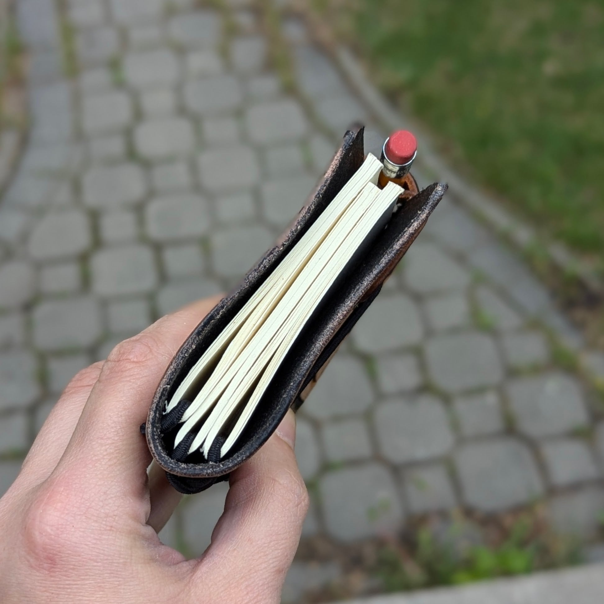 A7 Traveller's Refillable Notebook | Tooled Balloon Dog #1