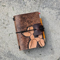A7 Traveller's Refillable Notebook | Tooled Balloon Dog #1