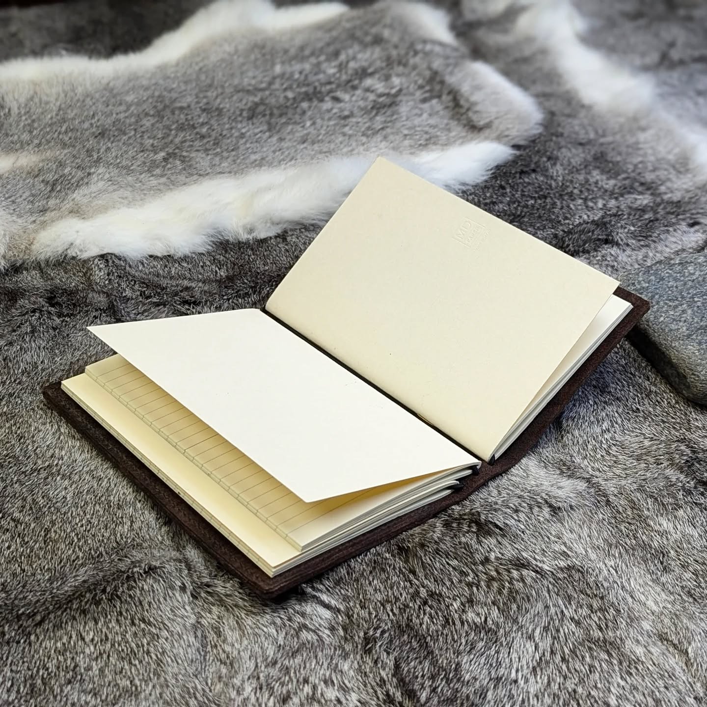 B6 SLIM Traveller's Refillable Notebook | Durham Bull Grain 'Live Edge' #1