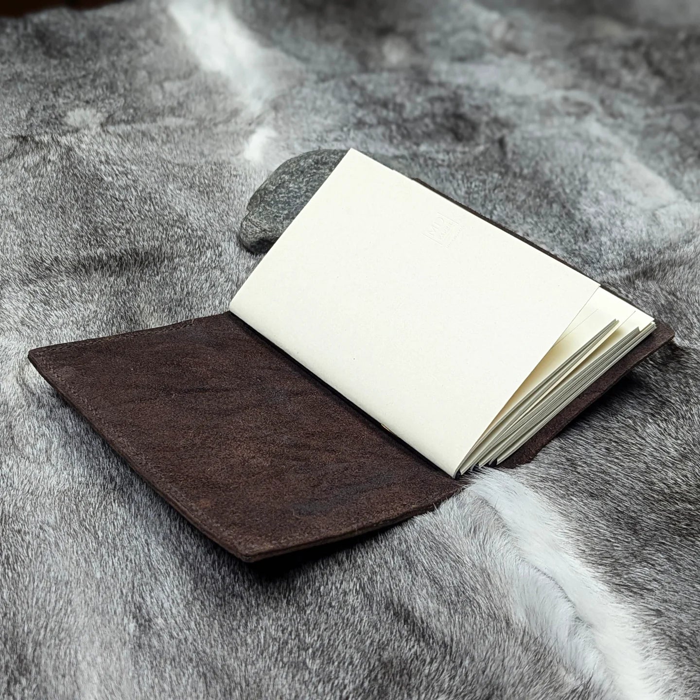 B6 SLIM Traveller's Refillable Notebook | Bull Grain 'Live Edge' #2