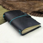 B6 SLIM Traveller's Refillable Notebook | Midnight Grey #4