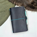 B6 SLIM Traveller's Refillable Notebook | Midnight Grey #4