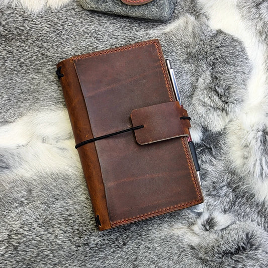 B6 SLIM Traveller's Refillable Notebook | Rua Tome 'Live Edge' #1