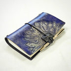 B6 SLIM Traveller's Refillable Notebook | Purple + Gold Sunflower for T.W.