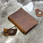 A6 Traveller's Refillable Notebook + Fob GIFT SET | Stitched Maple Leaf