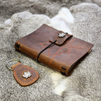 A6 Traveller's Refillable Notebook + Fob GIFT SET | Stitched Maple Leaf