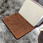 PASSPORT Traveller's Refillable Notebook + Fob GIFT SET | Bison Grain 'Live Edge'