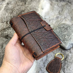 PASSPORT Traveller's Refillable Notebook + Fob GIFT SET | Bison Grain 'Live Edge'