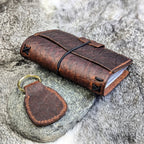 PASSPORT Traveller's Refillable Notebook + Fob GIFT SET | Bison Grain 'Live Edge'