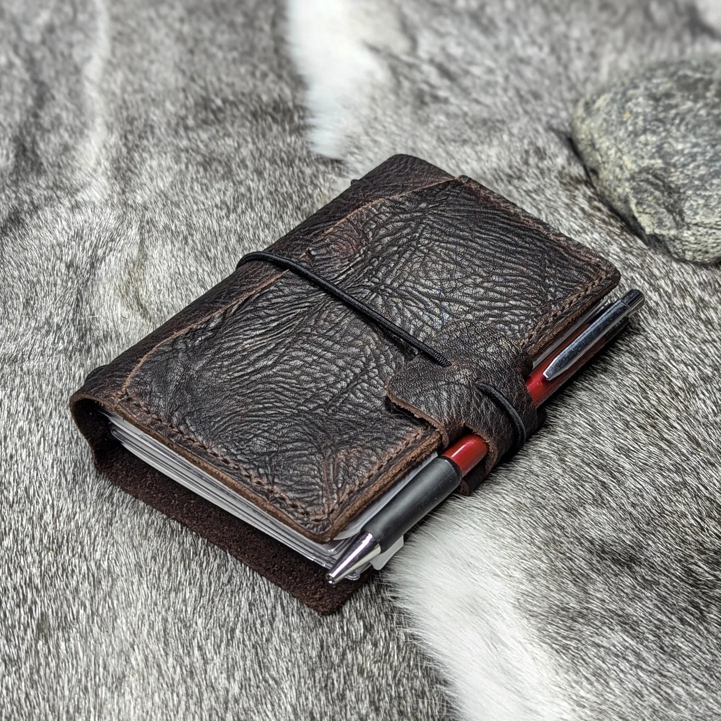 PASSPORT Traveller's Refillable Notebook | Bull Grain 'Live Edge' #3