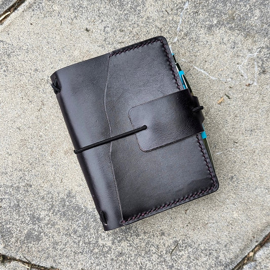 PASSPORT Traveller's Refillable Notebook | Eggplant Purple 'Live Edge' #7