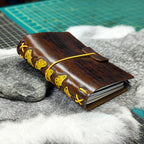 PASSPORT Traveller's Refillable Notebook | Tooled Ginkgo Leaves