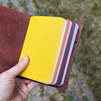 PASSPORT Traveller's Refillable Notebook | Pyrography Sunflower #1