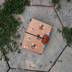 PASSPORT Traveller's Refillable Notebook | Pyrography Bees + Flowers #1