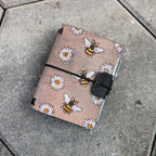 PASSPORT Traveller's Refillable Notebook | Pyrography Bees + Flowers #2