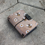 PASSPORT Traveller's Refillable Notebook | Pyrography Bees + Flowers #2
