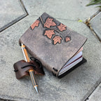 PASSPORT Traveller's Refillable Notebook | Tooled Painted Ivy Vine #2