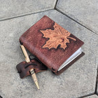PASSPORT Traveller's Refillable Notebook | Tooled Maple Leaf #1