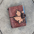 PASSPORT Traveller's Refillable Notebook | Tooled Maple Leaf #2