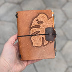 PASSPORT Traveller's Refillable Notebook | Tooled Monstera Leaf #2