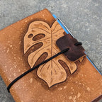 PASSPORT Traveller's Refillable Notebook | Tooled Monstera Leaf #4