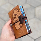 PASSPORT Traveller's Refillable Notebook | Tooled Monstera Leaf #4