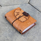 PASSPORT Traveller's Refillable Notebook | Tooled Monstera Leaf #4