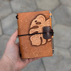 PASSPORT Traveller's Refillable Notebook | Tooled Monstera Leaf #5