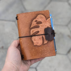 PASSPORT Traveller's Refillable Notebook | Tooled Monstera Leaf #6