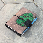 PASSPORT Traveller's Refillable Notebook | Tooled Monstera Leaf #3