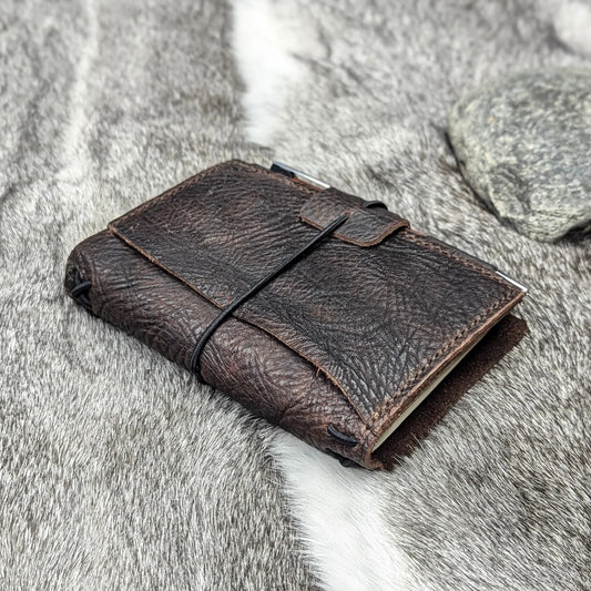 POCKET Traveller's Refillable Notebook | Durham Bull Grain 'Live Edge' #3