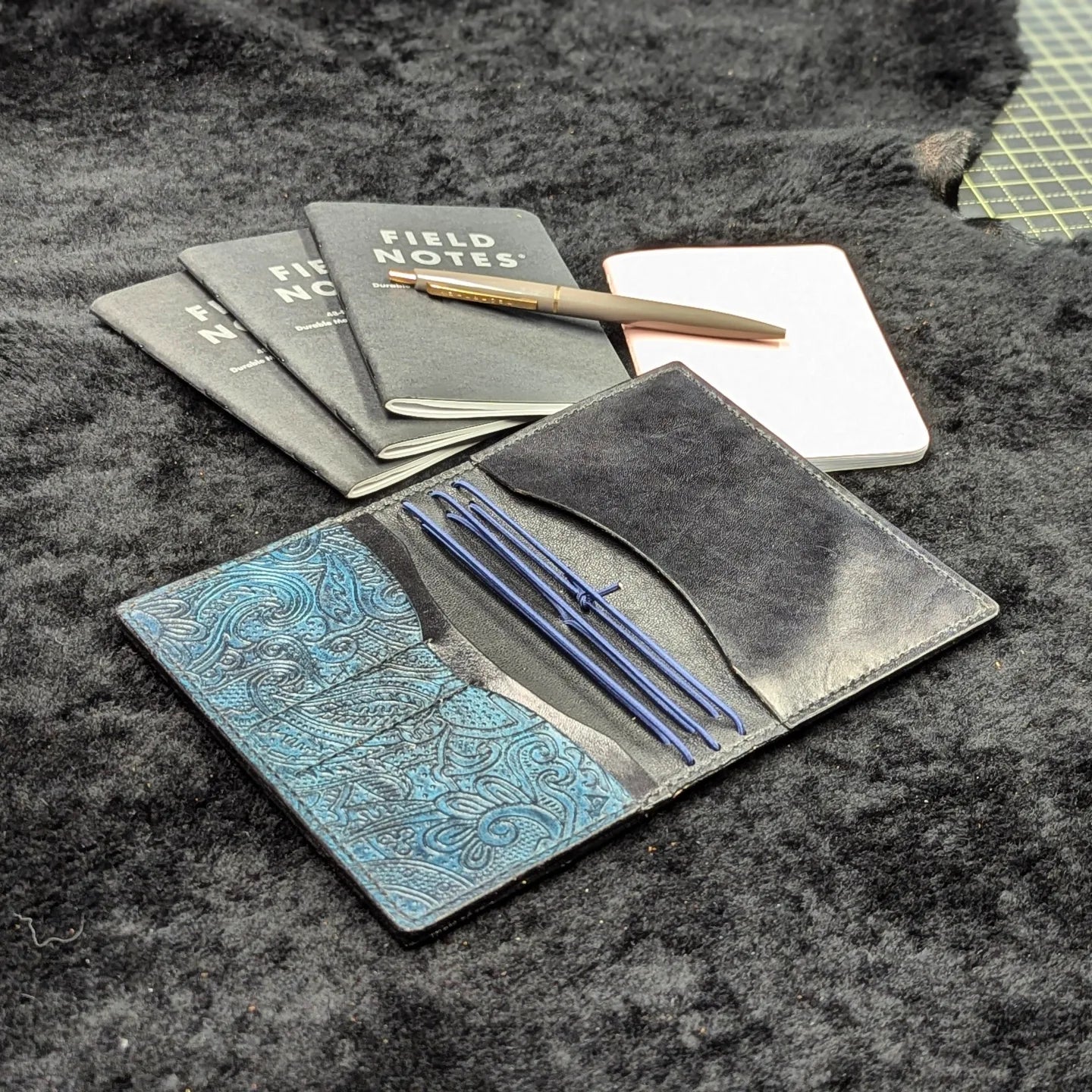 CUSTOM Traveller's Notebook Wallet | Paisley Pocket for S.R.