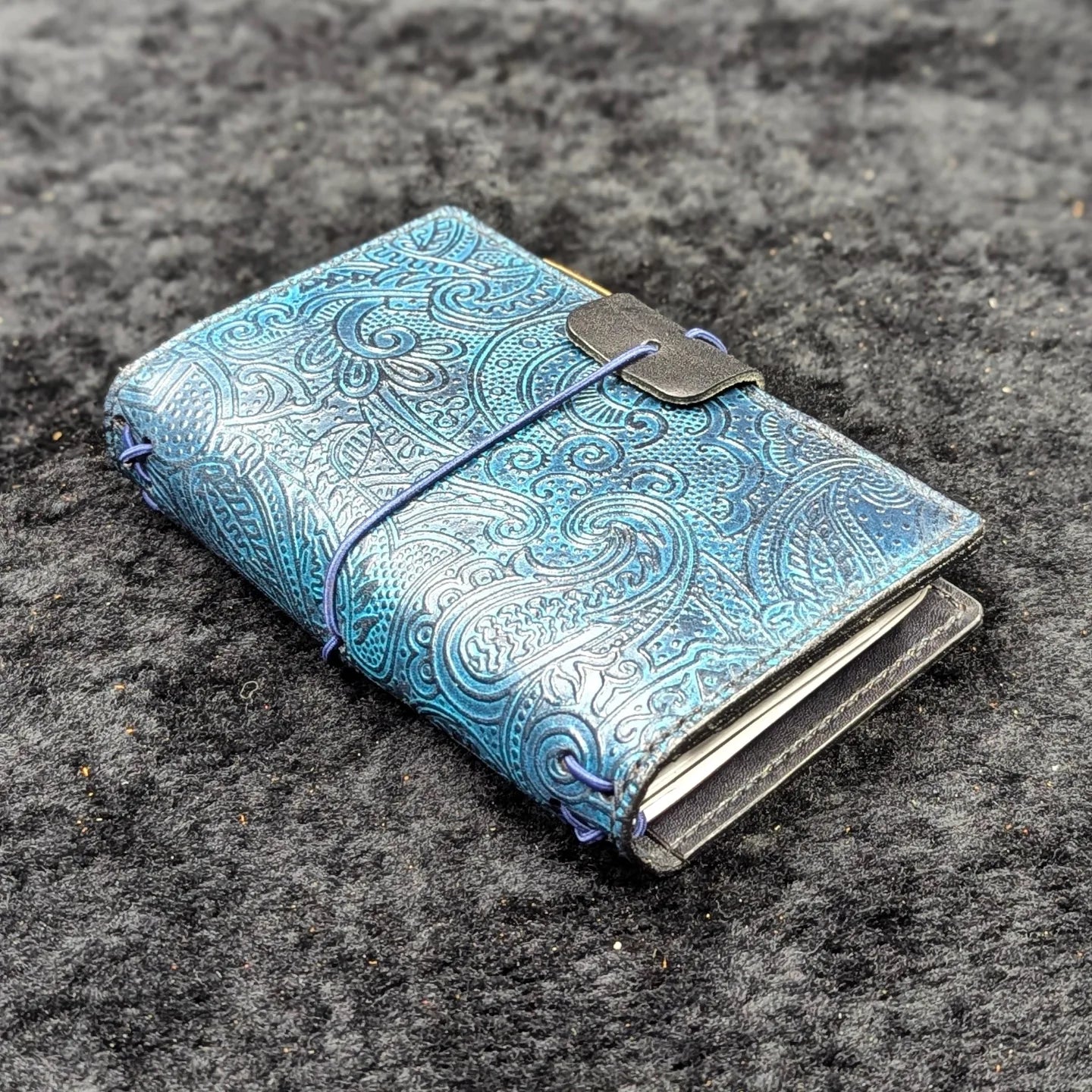 CUSTOM Traveller's Notebook Wallet | Paisley Pocket for S.R.