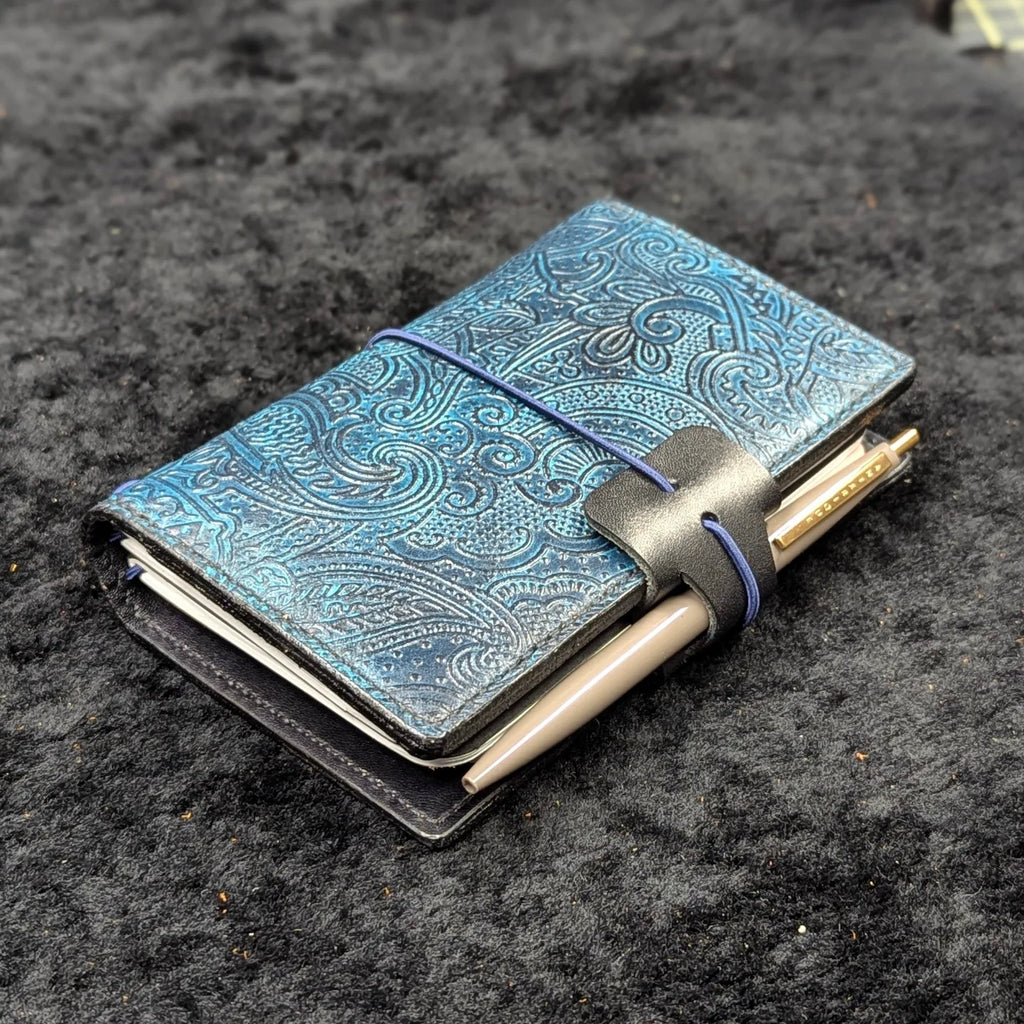 CUSTOM Traveller's Notebook Wallet | Paisley Pocket for S.R.
