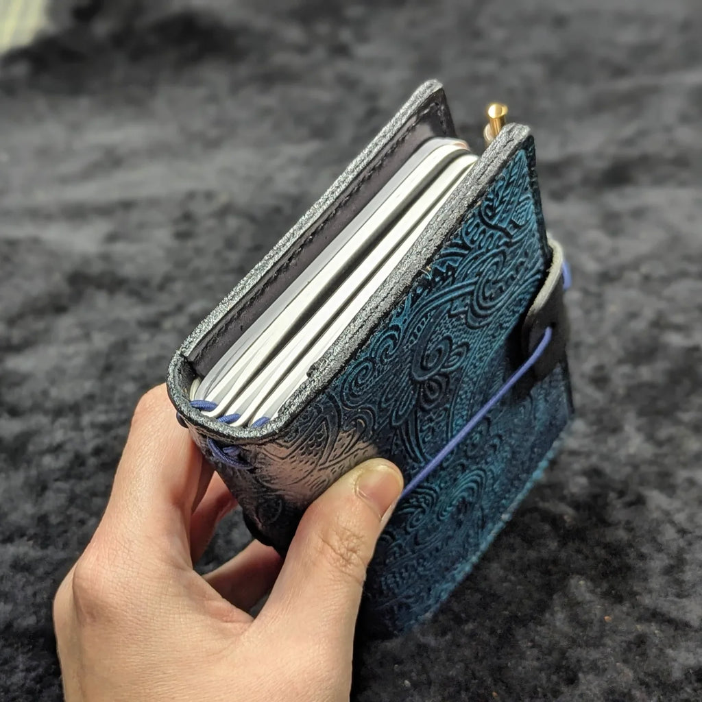 CUSTOM Traveller's Notebook Wallet | Paisley Pocket for S.R.