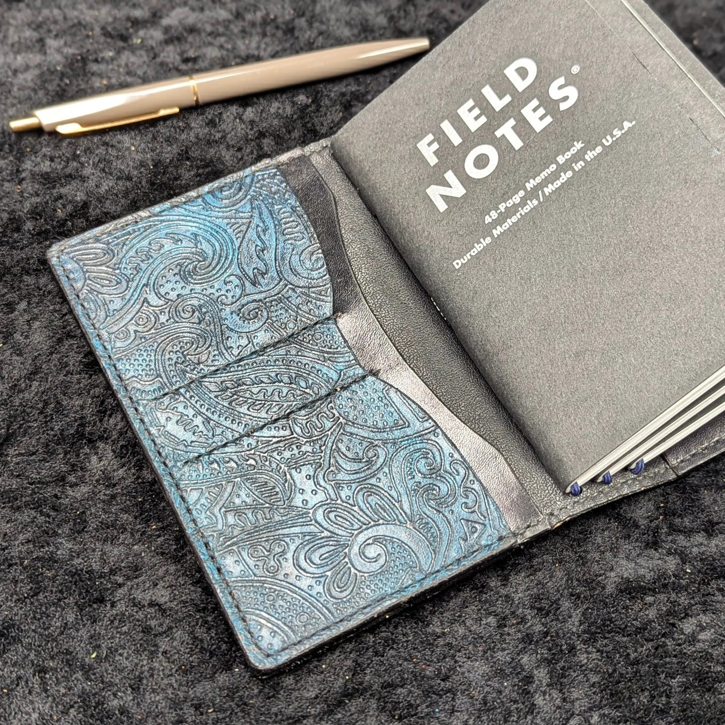 CUSTOM Traveller's Notebook Wallet | Paisley Pocket for S.R.