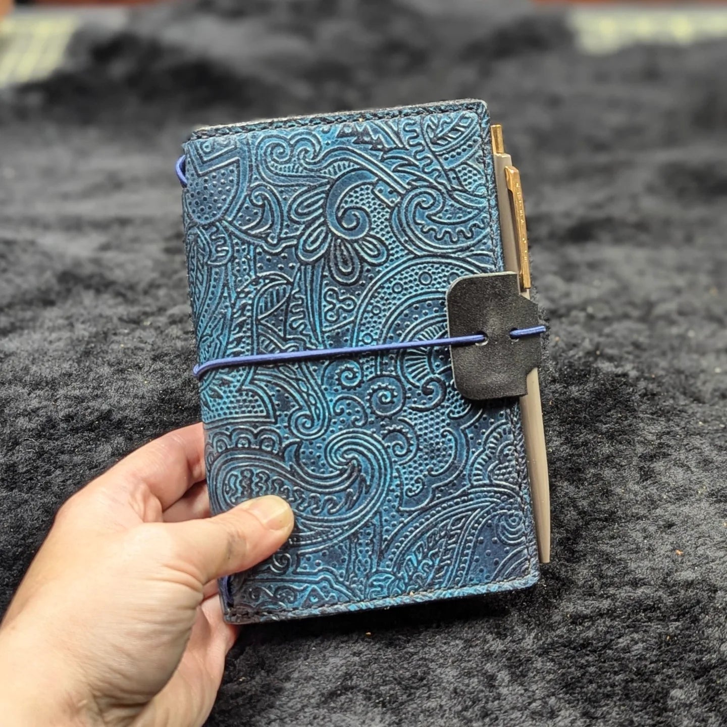 CUSTOM Traveller's Notebook Wallet | Paisley Pocket for S.R.