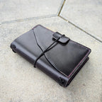 POCKET Traveller's Refillable Notebook | Eggplant Purple with 'Live Edge' #1