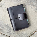 POCKET Traveller's Refillable Notebook | Eggplant Purple 'Live Edge' #10
