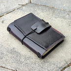 POCKET Traveller's Refillable Notebook | Eggplant Purple 'Live Edge' #12
