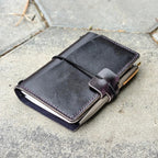 POCKET Traveller's Refillable Notebook | Eggplant Purple 'Live Edge' #19