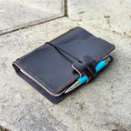 POCKET Traveller's Refillable Notebook | Eggplant Purple 'Live Edge' #23